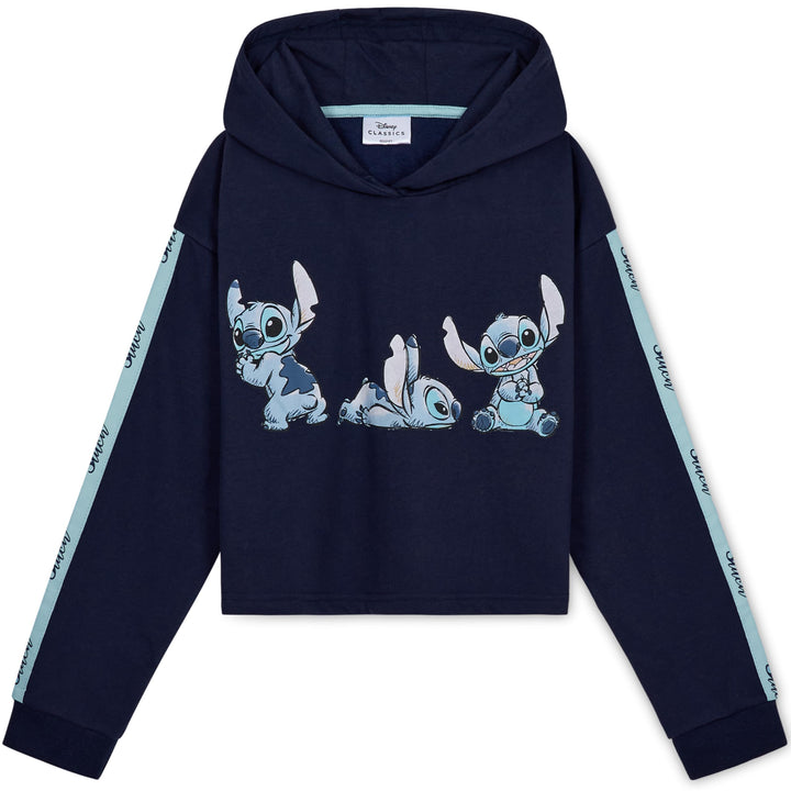 Disney Stitch Kapuzenpullover Mädchen Cropped Hoodie Kinder Teenager 7-14 Jahre - Hoodie Mädchen Ges