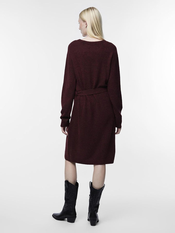 PIECES Female Strickkleid PCJULIANA XS Tawny Port, XS Tawny Port