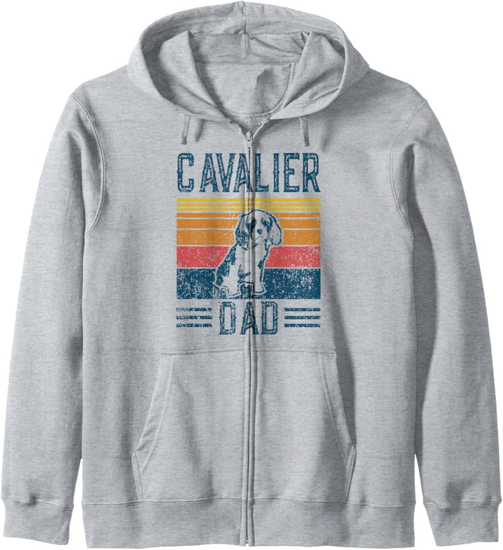 Hund | Cavalier King Charles Spaniel – Vintage Cavalier Dad Kapuzenjacke