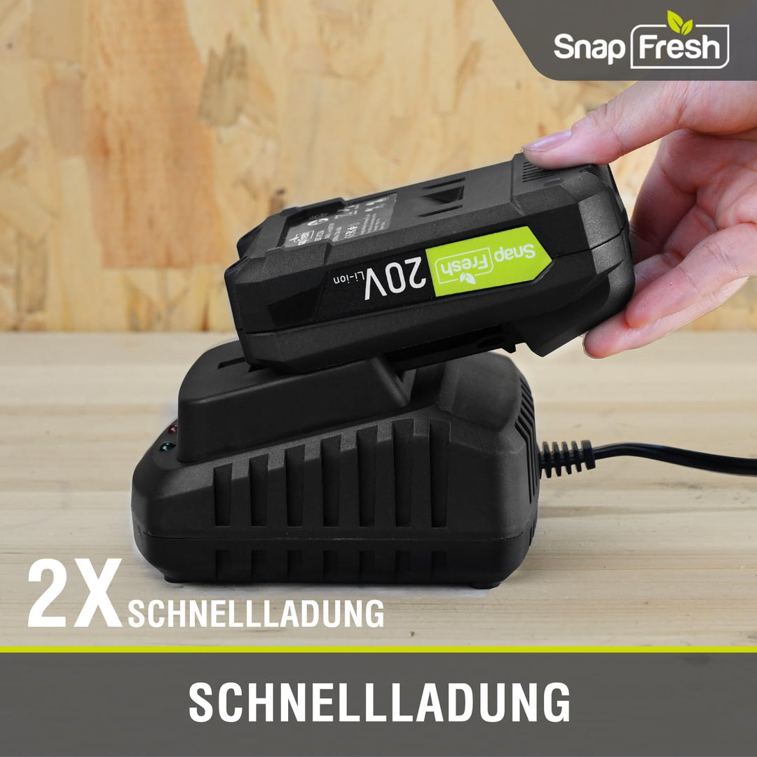 SnapFresh Akku-Ladegerät 20V - 20V Ladegerät nur für SnapFresh 20V Akku