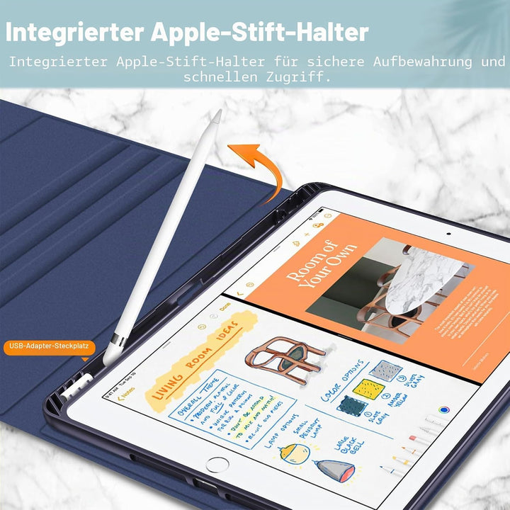 Fintie Hülle mit Tastatur für iPad 9. / 8. / 7. Generation (10.2 Zoll, 2021/2020/2019), Beleuchtete