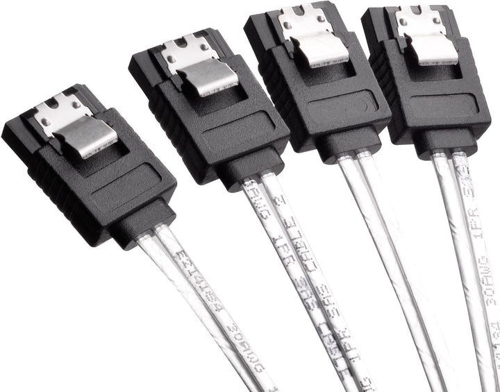 SilverStone SST-CPS03 - Internes Mini SAS zu SATA Kabel, 36pin SFF8087 Stecker(HOST) zu 4x 7pin SATA