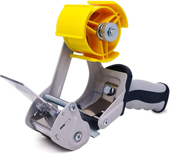 gws 2 Stück Packband Handabroller, hochwertiger Paketbandroller, stabiler Metallrahmen inkl Sicherhe
