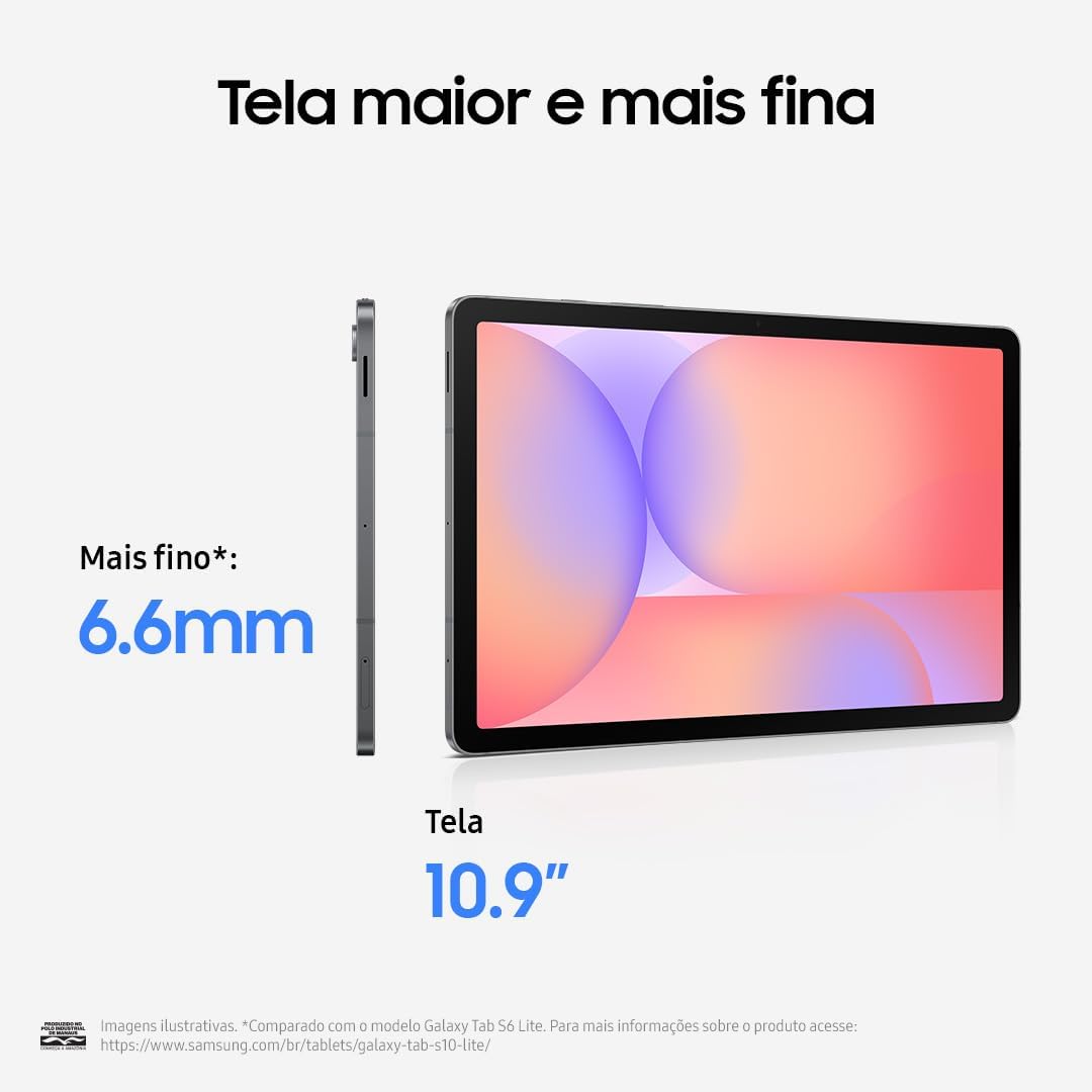 SAMSUNG Galaxy Tab S10 Lite mit S-Pen, 128 GB, 6 GB RAM, nur WLAN, 11 Zoll 90 Hz LCD, Android 15 WiF