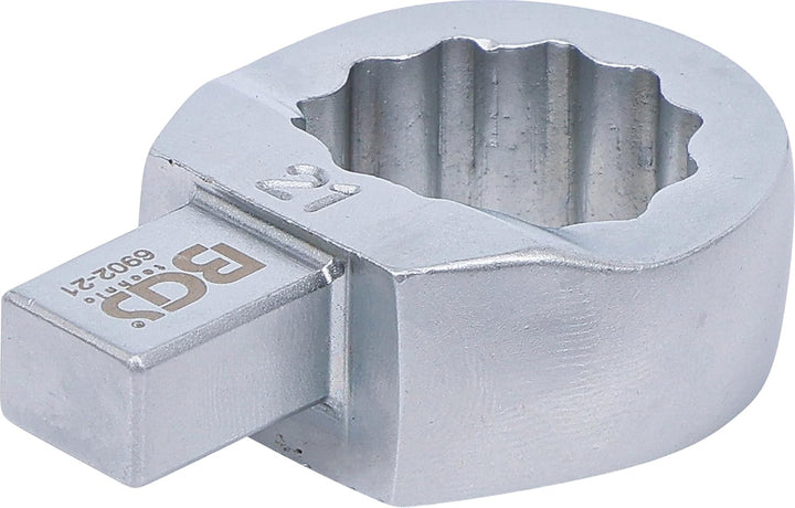 BGS 6902-21 | Einsteck-Ringschlüssel | 21 mm | Aufnahme 9 x 12 mm, 21 mm