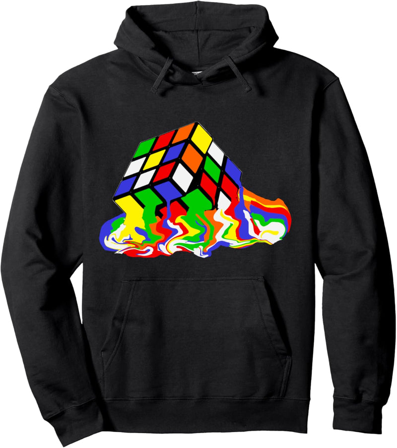 Komisch Streber Sheldon Schmelzender Puzzle-Würfel Lehrer Pullover Hoodie