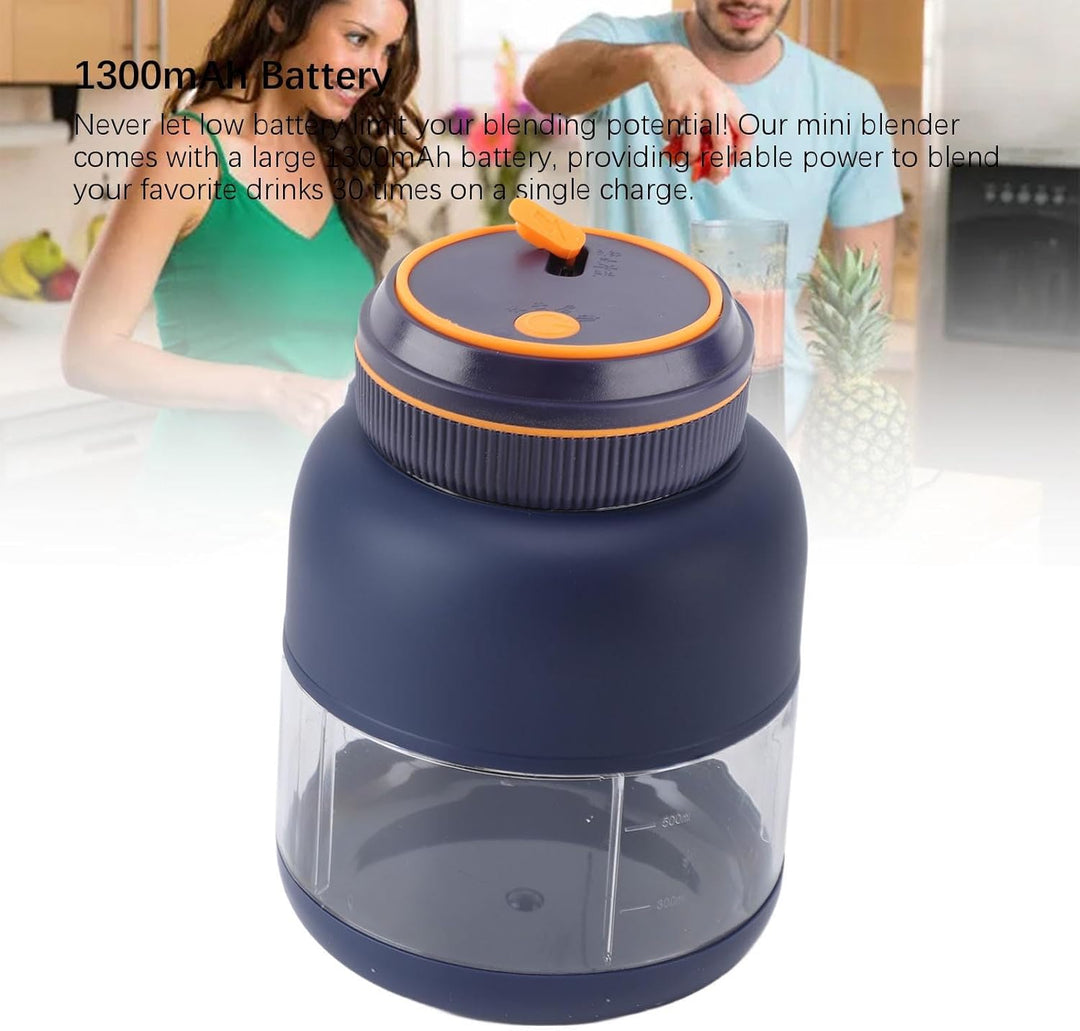 Tragbarer Mixer, 800 Ml, Elektrische Obstmaschine, Mini-Akku-Entsafter, Mixerbecher, Grosse Kapazitä