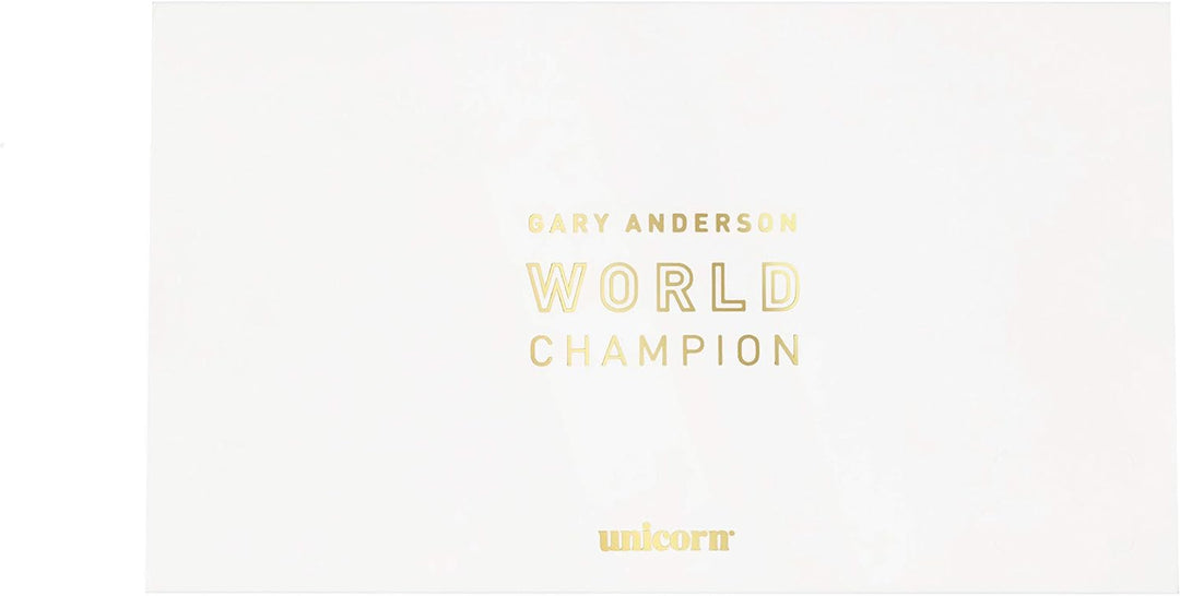 Dartpfeile von Unicorn, 2019 Auflage, Gary Anderson World Champion, 80 Prozent Soft-Tip-Pfeile, Blau