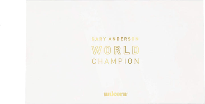 Dartpfeile von Unicorn, 2019 Auflage, Gary Anderson World Champion, 80 Prozent Soft-Tip-Pfeile, Blau