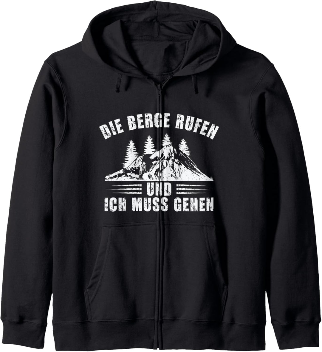 Die Berge Rufen Und Ich Muss Gehen Wandern Wald Berge Kapuzenjacke