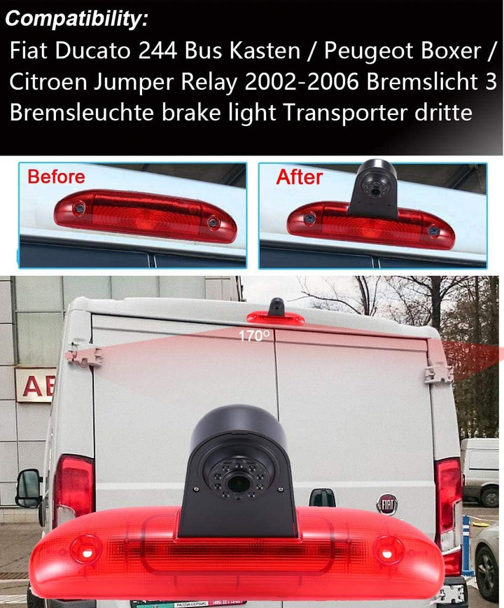 Mit 4.3 Zoll LCD Monitor, Super HD 1280p Auto Dritte Dach Top Mount Bremse Lampe Bremse Licht Rückan