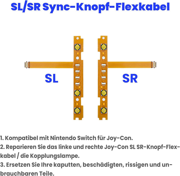 Mcbazel 18 in 1 Ersatz- und Reparatursatz für Switch Joycon. Mit Schraubendreher-Öffnungswerkzeug, 3
