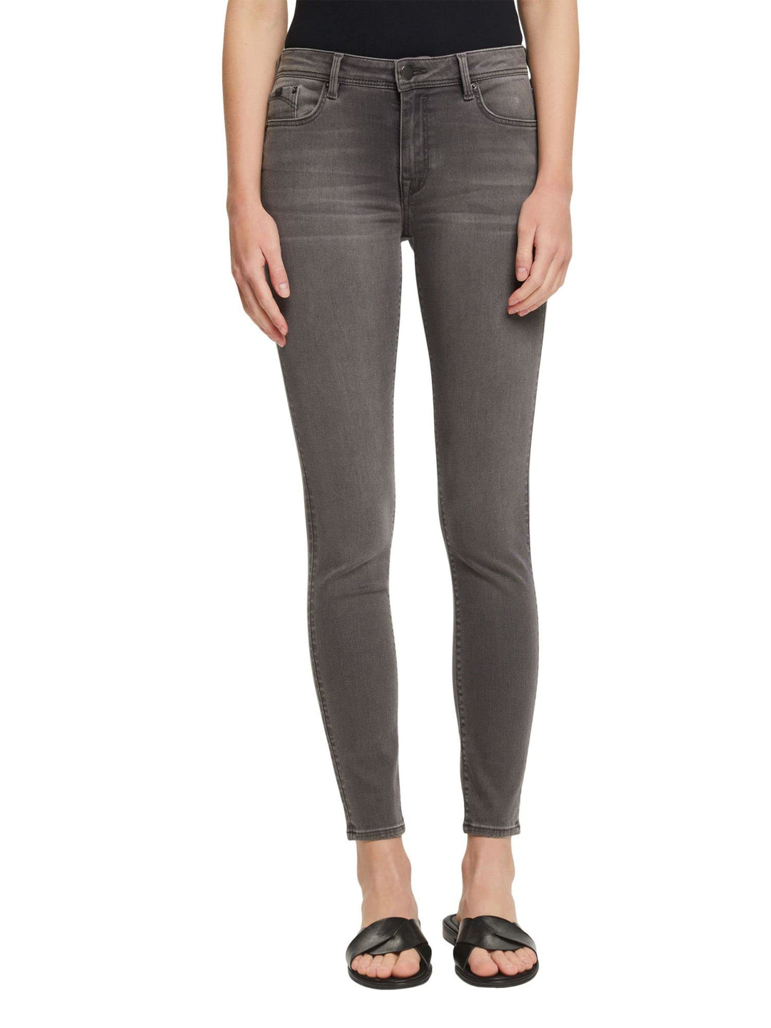 ESPRIT Damen Jeans 26W / 30L 922/Grey Medium Wash, 26W / 30L 922/Grey Medium Wash