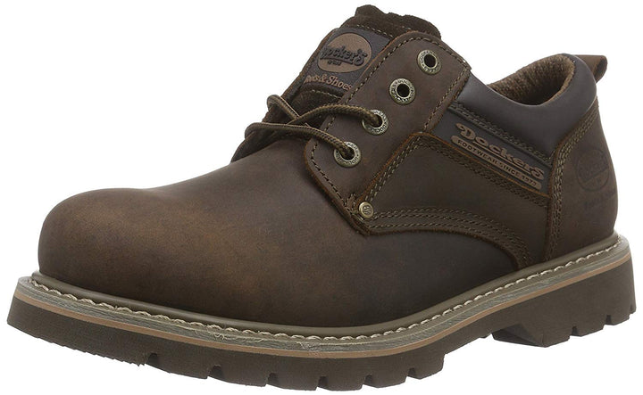 Dockers by Gerli Herren Low-Top Sneaker, Männer Schnürschuhe,wasserabweisend 40 EU Cafe 320, 40 EU C