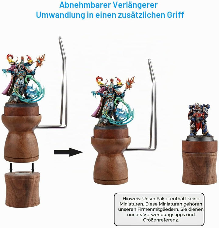 Jucoci Malgriff für Miniautres Farbgriff Kompatibel mit Warhammer DND Massstab Modell Fantasy Figure