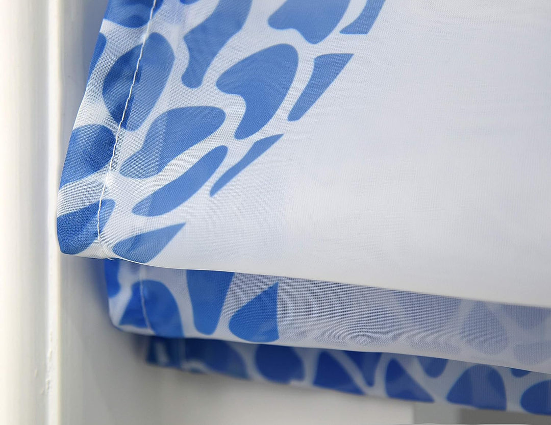 Raffrollo mit Kreis-Motiven Druck Design Rollos Voile Transparent Vorhang (BxH 120x140cm, Braun mit
