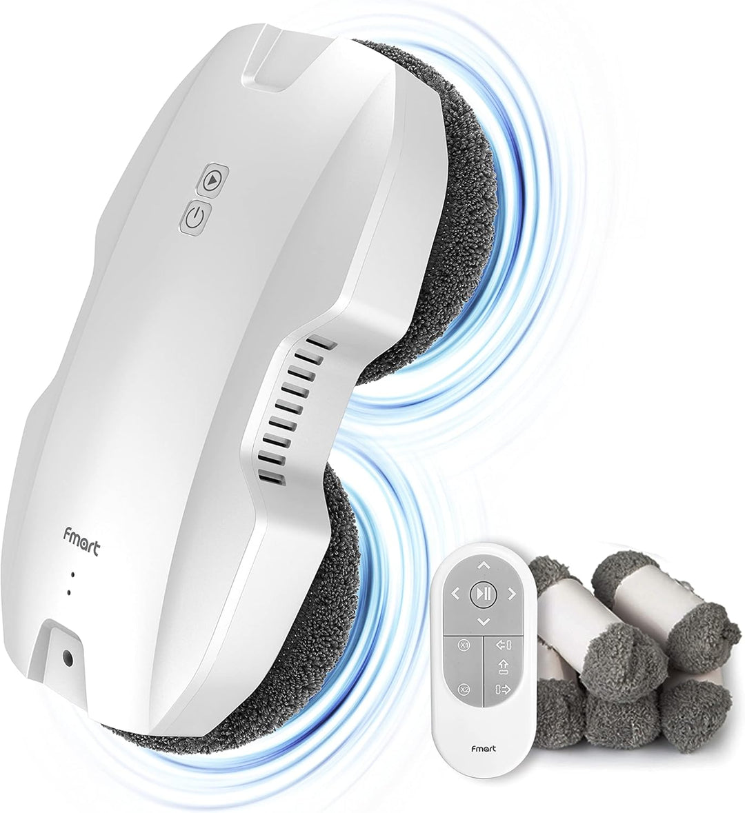 Fmart T8Pro Fensterputzroboter, Automatischer Fensterreinigung, 3800 Pa Anpassung Saugleistung, Fens