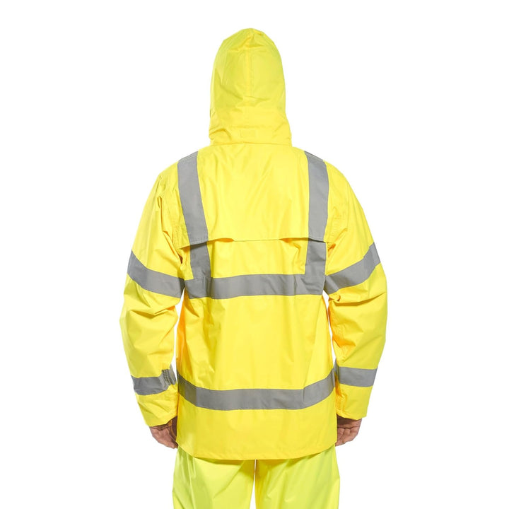 Portwest H440 Herren Leichte Wasserdichte Hi-Vis Regenjacke Gelb 4X-Large, Gelb 4X-Large