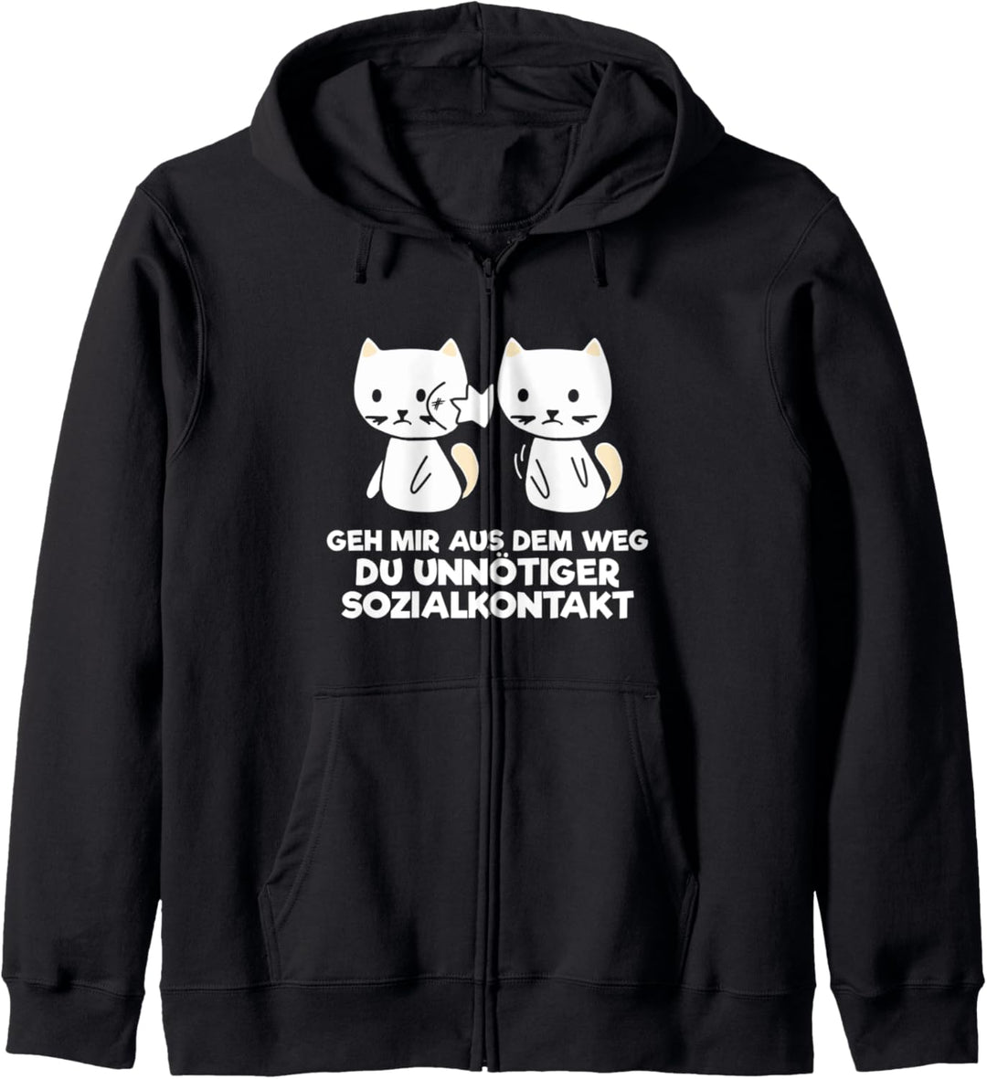 Geh mir aus dem Weg du unnötiger Sozialkontakt Baka Anime Kapuzenjacke