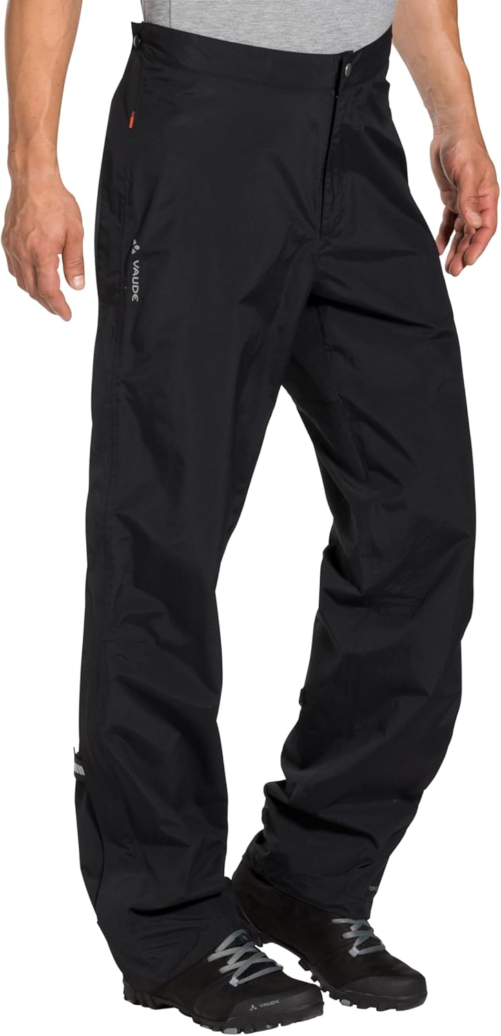 VAUDE Men's Yaras Rain Zip Pants III S Schwarz, S Schwarz