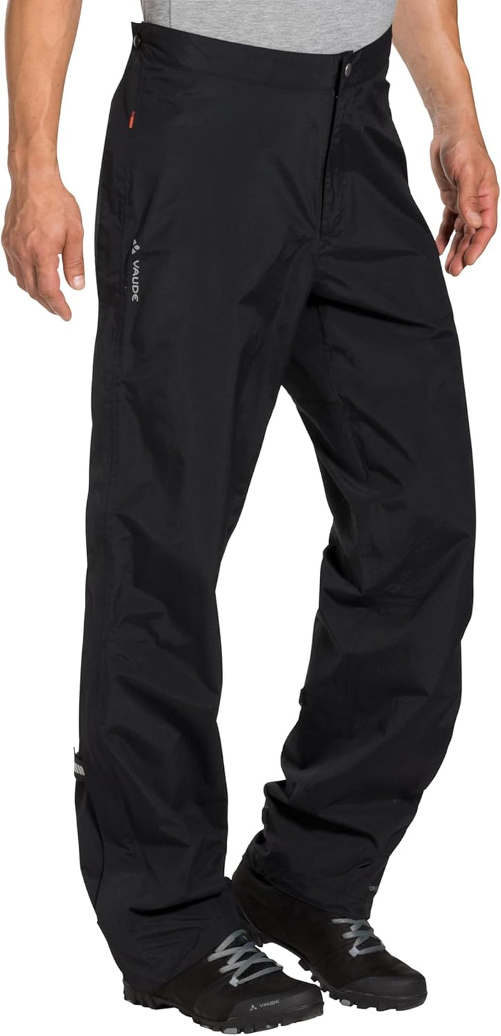 VAUDE Men's Yaras Rain Zip Pants III S Schwarz, S Schwarz