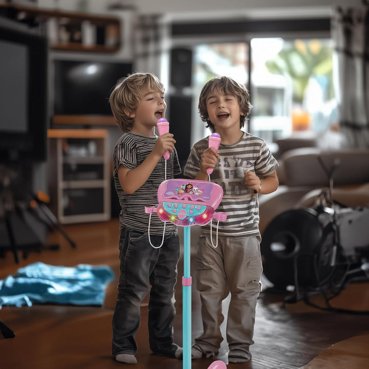 Lexibook, Gabby’s Dollhouse, Leuchtender Bluetooth-Lautsprecher auf Ständer für Kinder, Musikspiel,