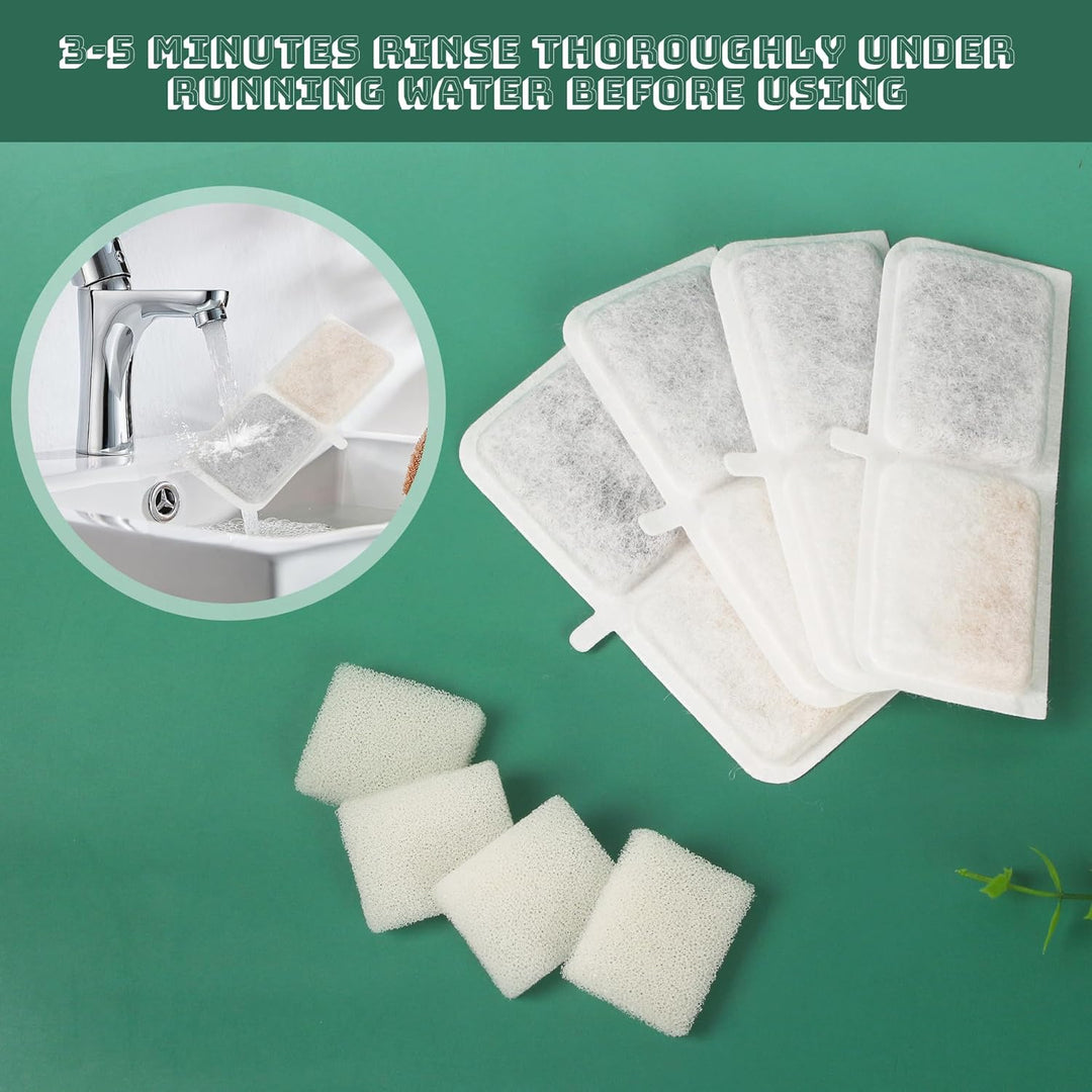 Katzenbrunnen Filter, 40er Pack Filter katzenbrunnen, einschliesslich 20 Trinkbrunnen Filter und 20