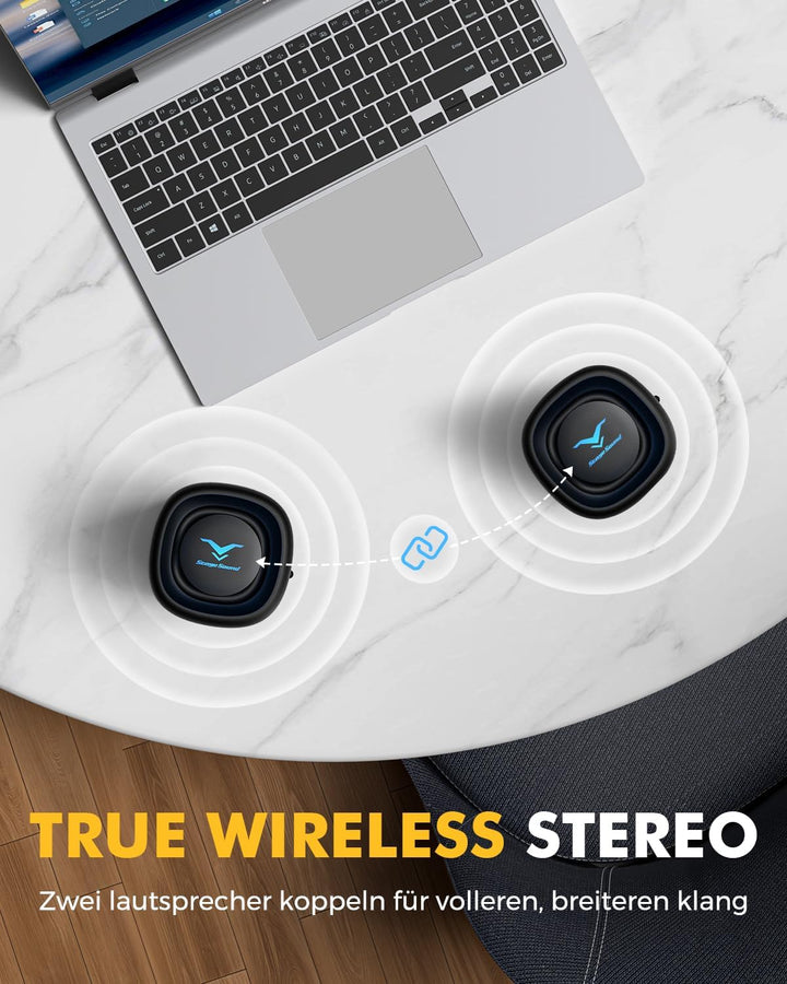 StageSound Outdoor Bluetooth Lautsprecher, Bluetooth 6.0 Musikbox mit 40W Peak Satter Bass, IP67 Was
