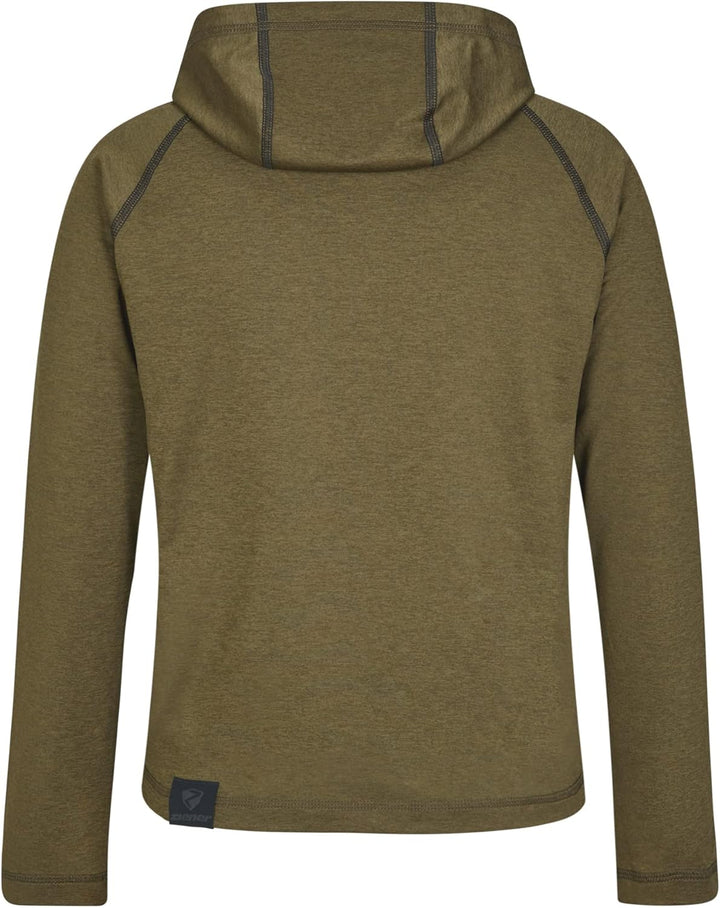 Ziener Unisex Kinder Janup Kapuzen-Pullover, Mid Layer | atmungsaktiv, elastisch, PFC frei (1er Pack