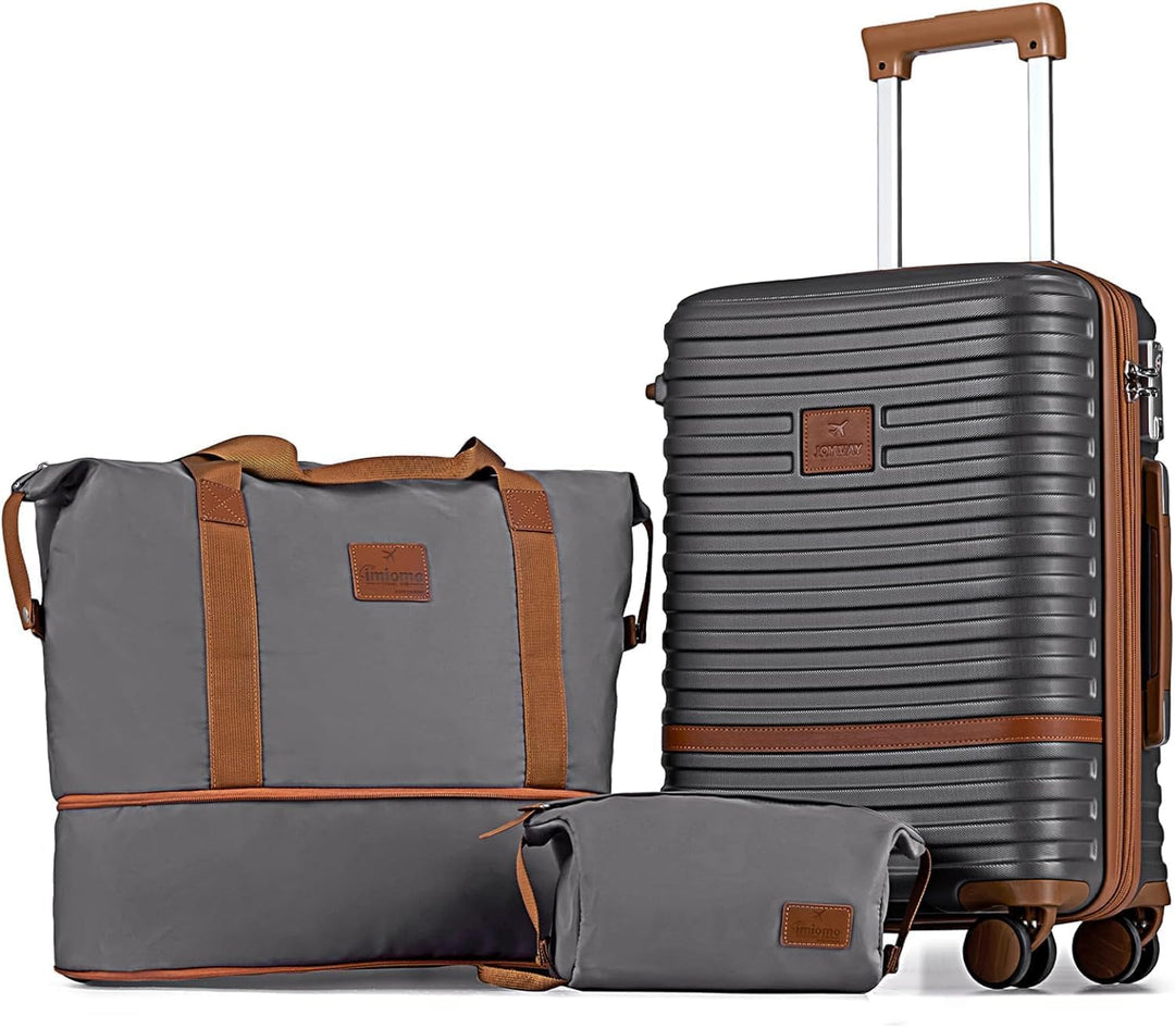 Joyway Koffer Reisekoffer von ABS Hartschalen Erweiterbar Trolley Kofferset mit TSA Schloss und 4 Ro