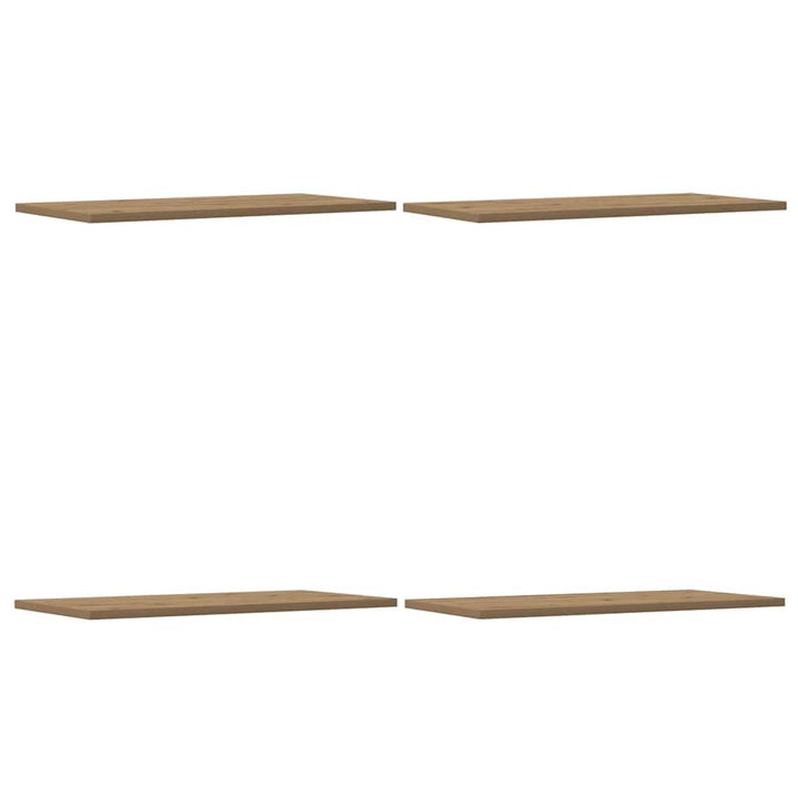 vidaXL Wandregale 4 STK. Artisan-Eiche 60x30x1,5 cm Holzwerkstoff, Schweberegal, schwebendes Regal,