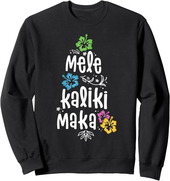 Mele Kalikimaka Christmas Shirts Hawaiian Xmas Vacation Sweatshirt
