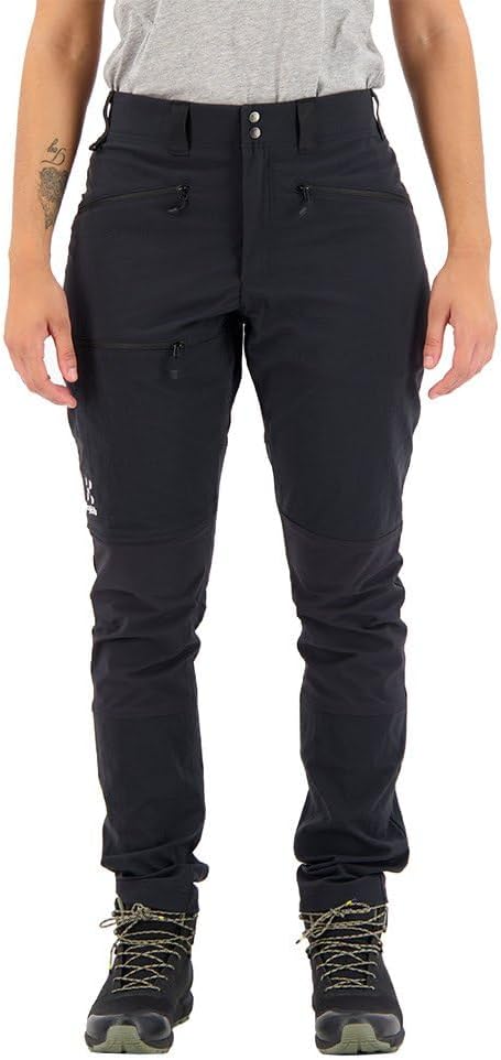 Haglöfs Damen Mid Slim Hose, True Black, 34