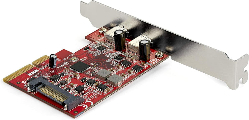 StarTech.com PCIe USB 3.1-Karte (2 Port, 2x USB-C 3.1 Gen 2, 10 Gbit/s, PCIe Gen 3 x4, ASM3142-Chips