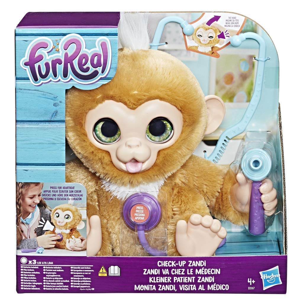 Hasbro FurReal E0367EU4 - Kleiner Patient Zandi interaktives Plüschtier