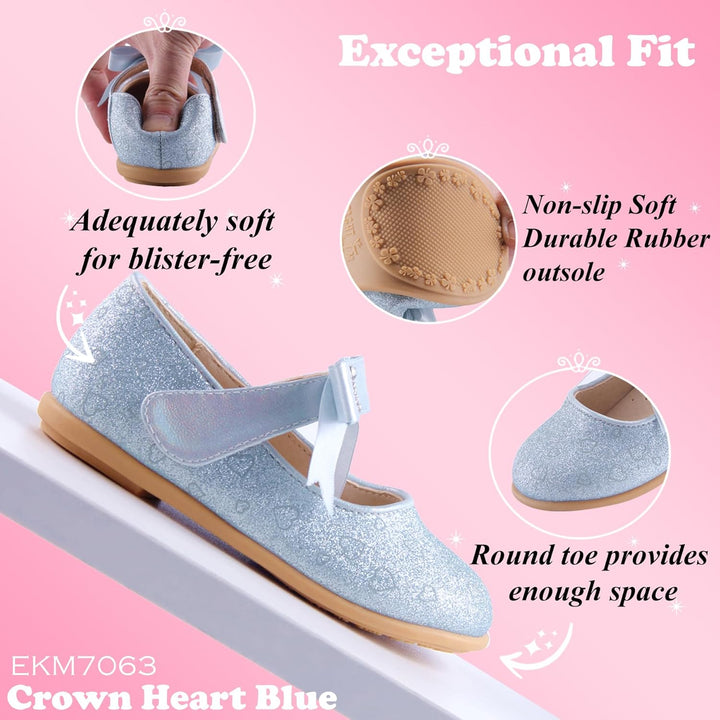 EIGHT KM EKM7063 Kleinkind Mädchen Kleid Schuhe Mary Jane Wohnungen Prinzessin Hochzeit Schuhe Balle