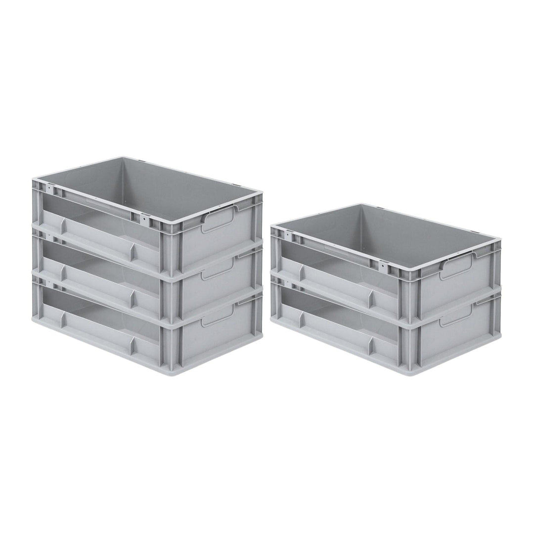 SuperSparSet 5x Eurobox NextGen Insight | HxBxT 17x40x60cm | 34 Liter | Seite offen | Eurobehälter,