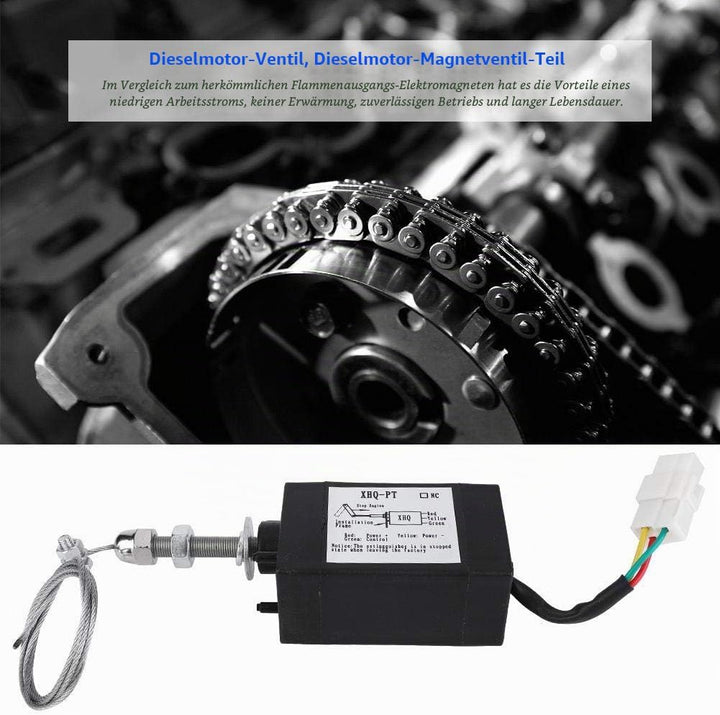 Absperrmagnetventil, DC 12/24V Motor abstellen Flame-Out-Device-Motor Wird für die Abschaltsteuerung