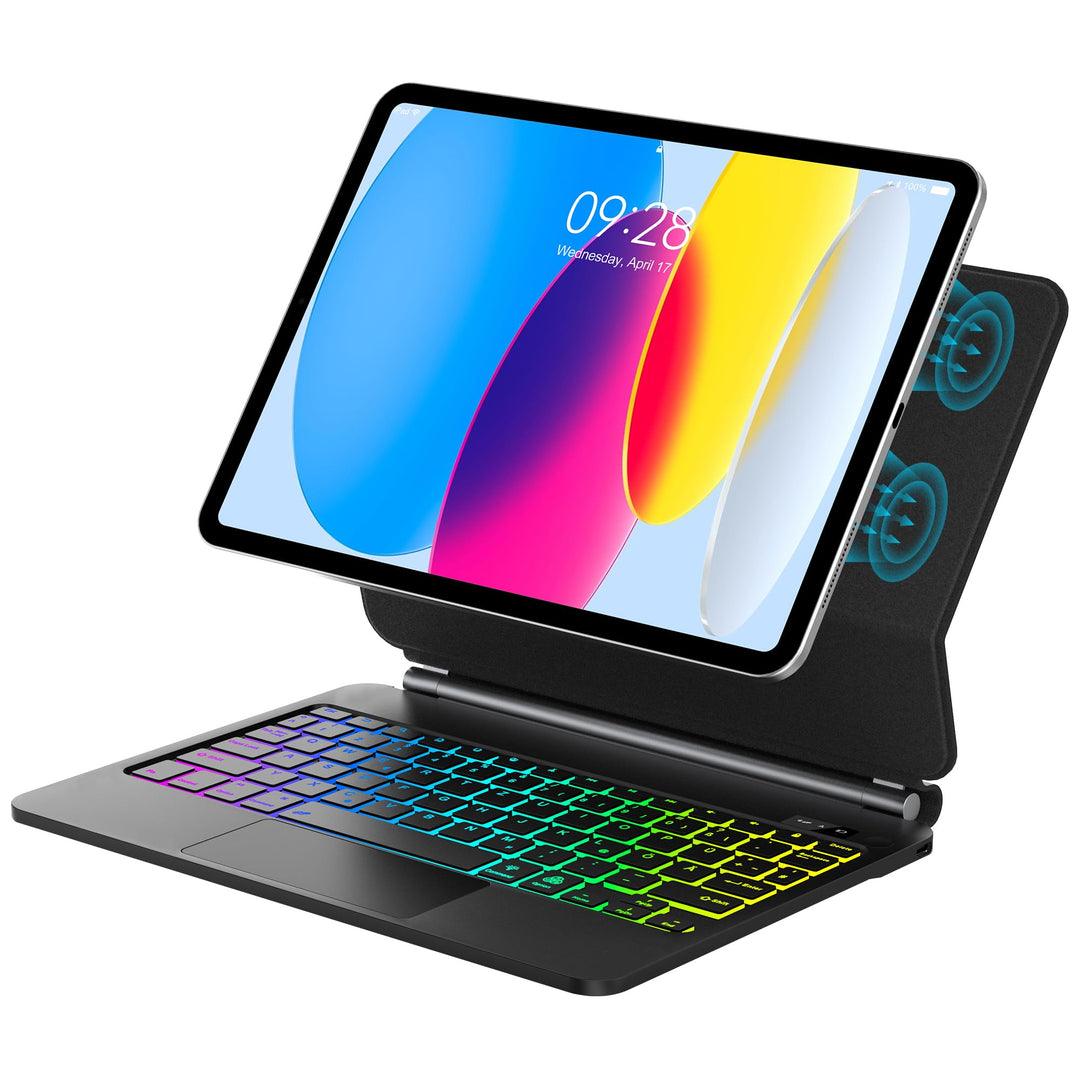 Magic Keyboard für iPad A16 11. Generation & 10. Generation (2025), Schwarz | Magnetische Freischweb