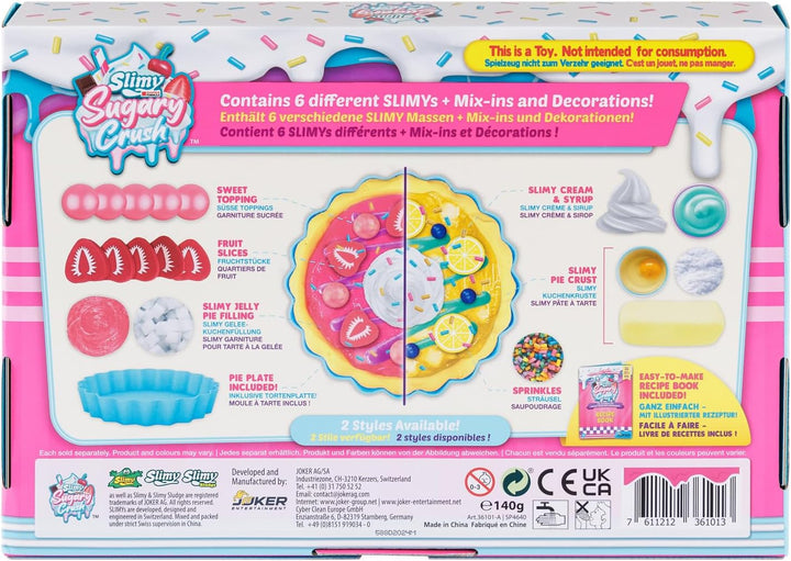 Slimy Sugary Crush - Jelliee-Pie, Slime und Knete Kreativ-Set, Backspiel zum selber Mischen, Formen