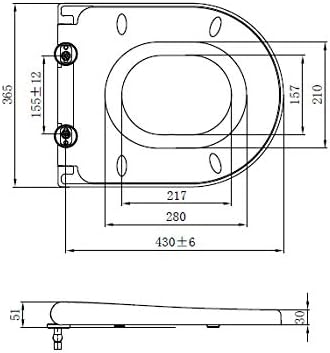 Grünblatt High-End Duroplast WC Sitz für Familien mit Kinder, Absenkautomatik, Toilettendeckel Klobr