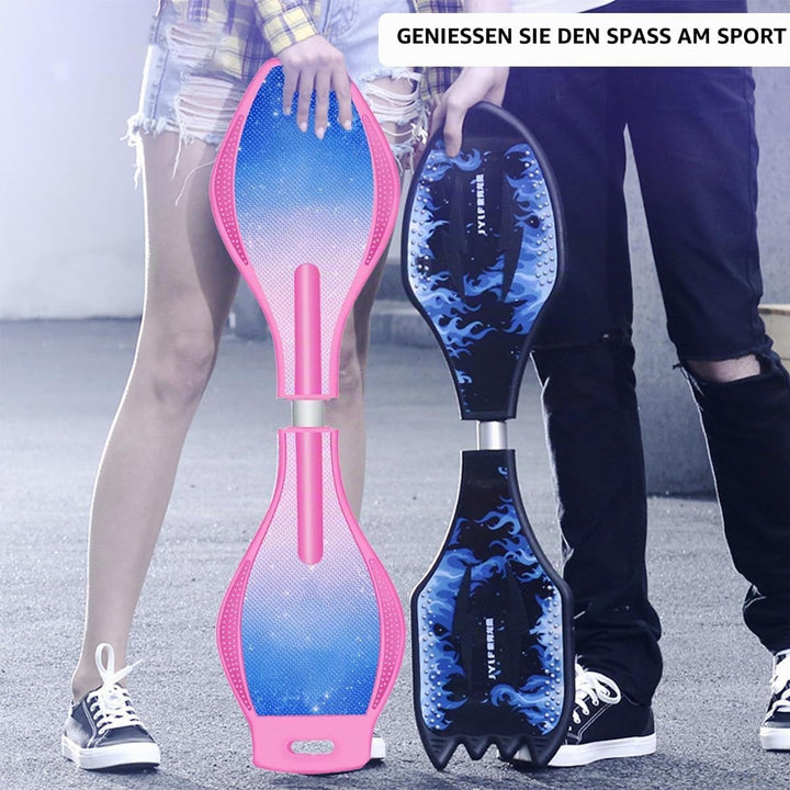 ERNAN Waveboard- Compact Lightweight Caster Board Kids/Teens. Waveboard Kinder Street Surfen Caster