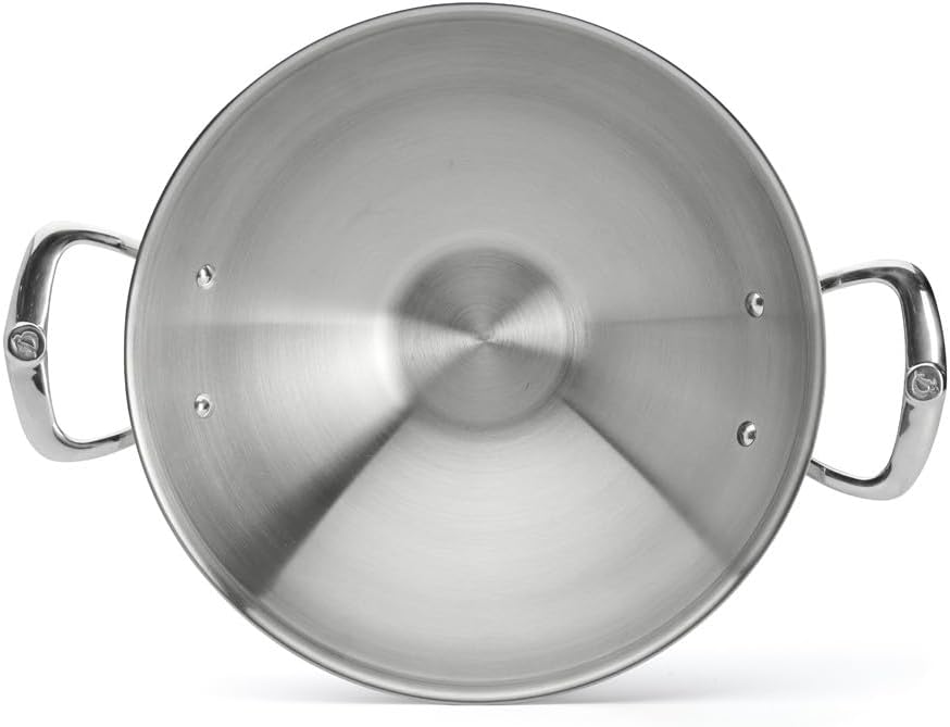 De Buyer Wok, Edelstahl, Silber, 32 cm
