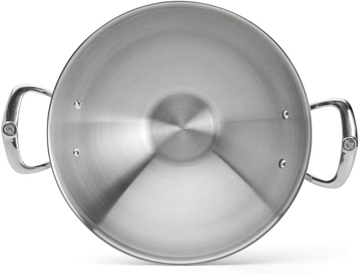 De Buyer Wok, Edelstahl, Silber, 32 cm