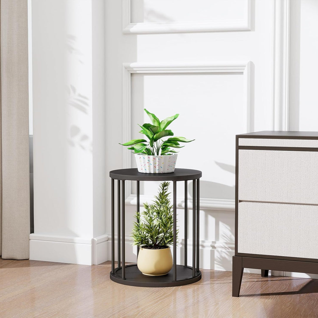 HDANI 3er-Set Rund Pflanzenständer Metall 35/45/55cm,Solider und Robuster Blumenständer für Wohnzimm