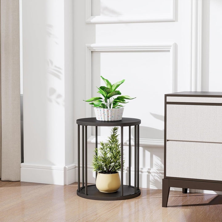 HDANI 3er-Set Rund Pflanzenständer Metall 35/45/55cm,Solider und Robuster Blumenständer für Wohnzimm