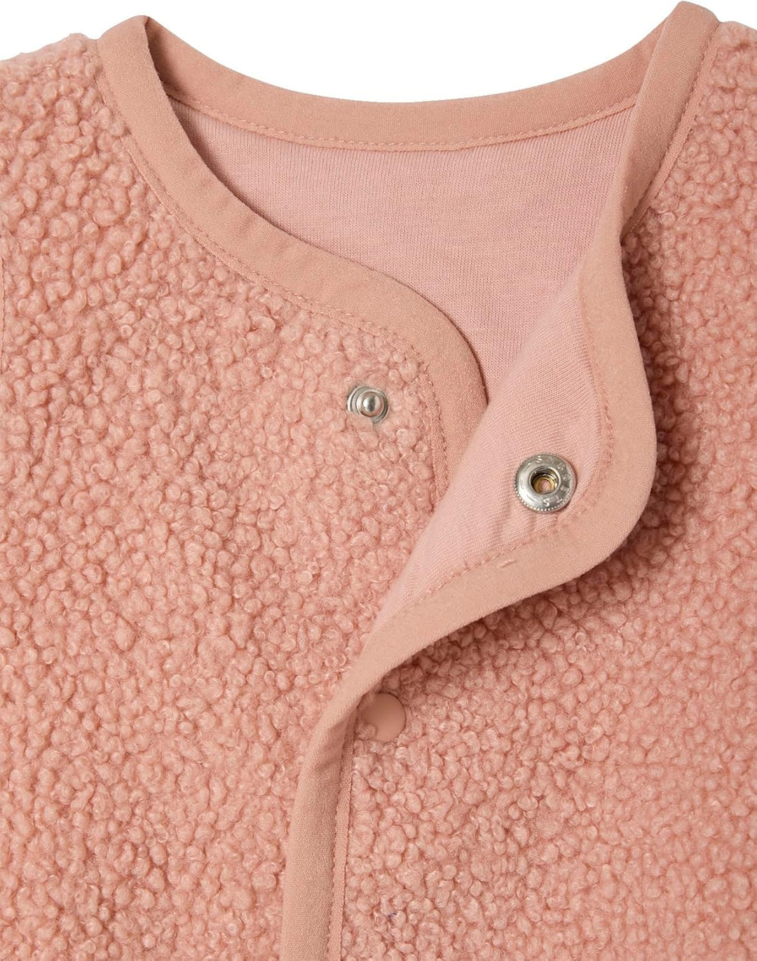 VERTBAUDET Baby Weste aus Teddyfleece Rose Klassisch, Rose Klassisch