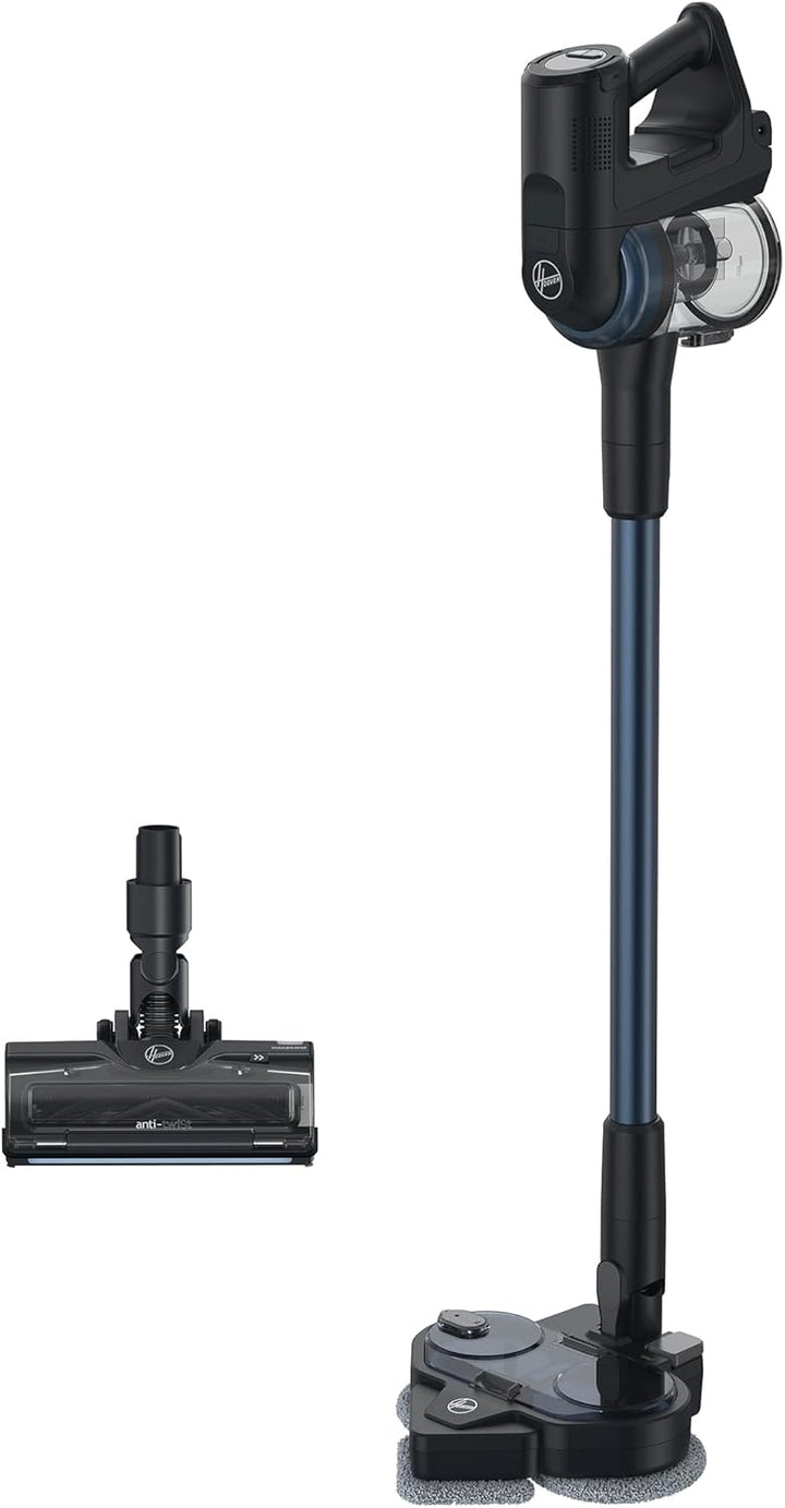 Hoover Akku-Stabstaubsauger mit Hydro-Moppaufsatz, hohe Saugkraft, Anti-Twist gegen verhedderte Haar