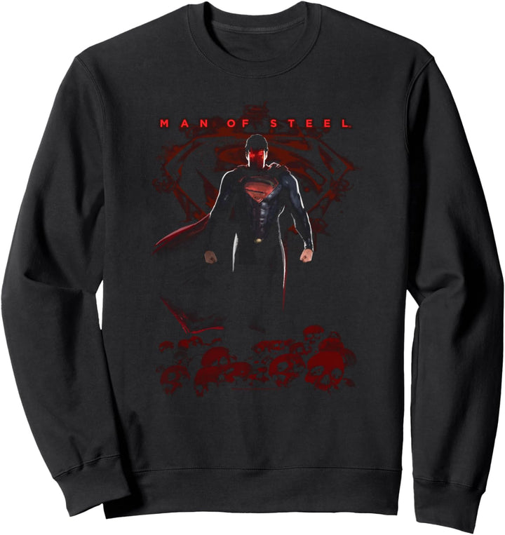 Superman Man of Steel Super Skulls Sweatshirt