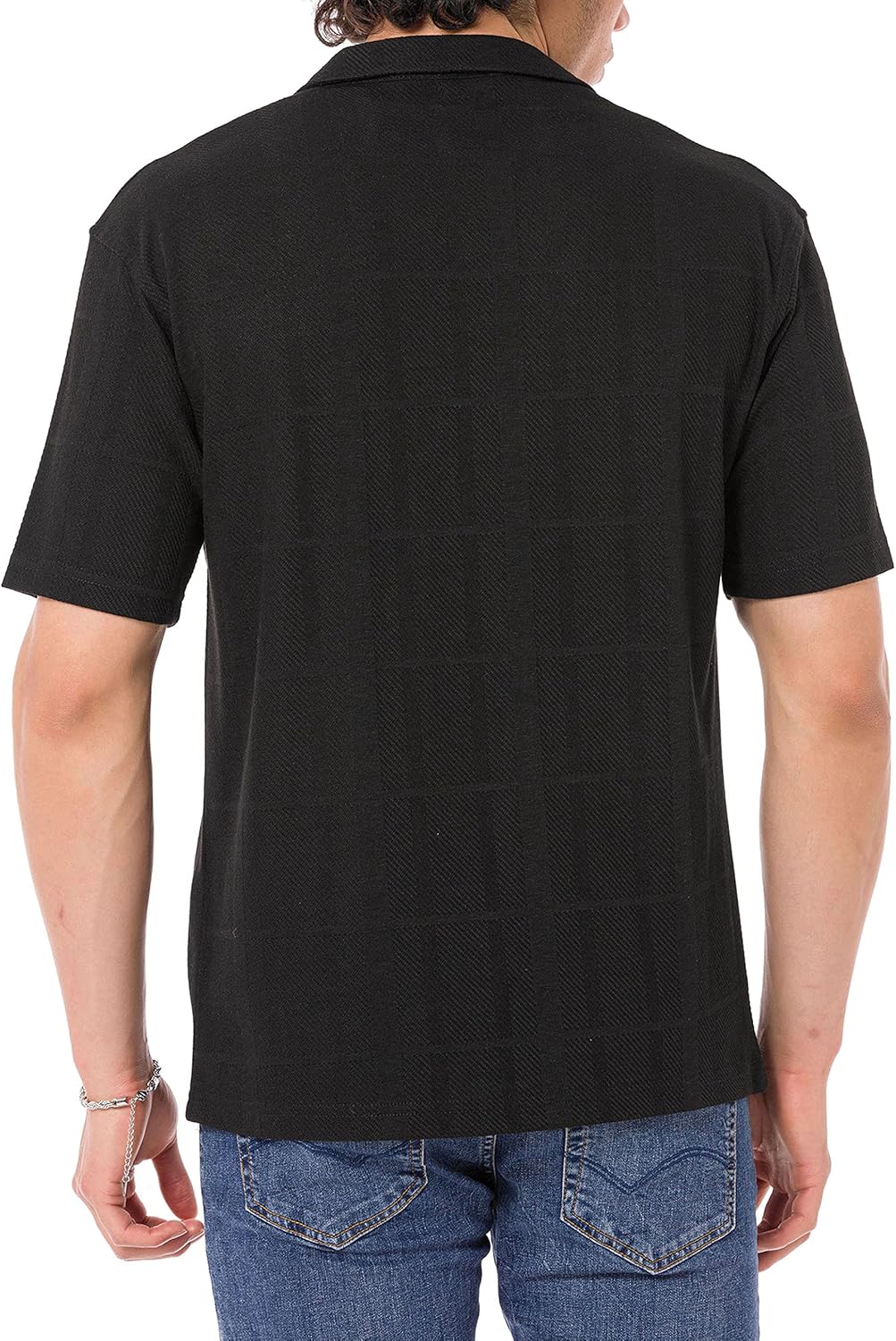 Redbridge Hemd für Herren Freizeit-Hemd Kurzarm Leichter Stoff XXL Schwarz, XXL Schwarz